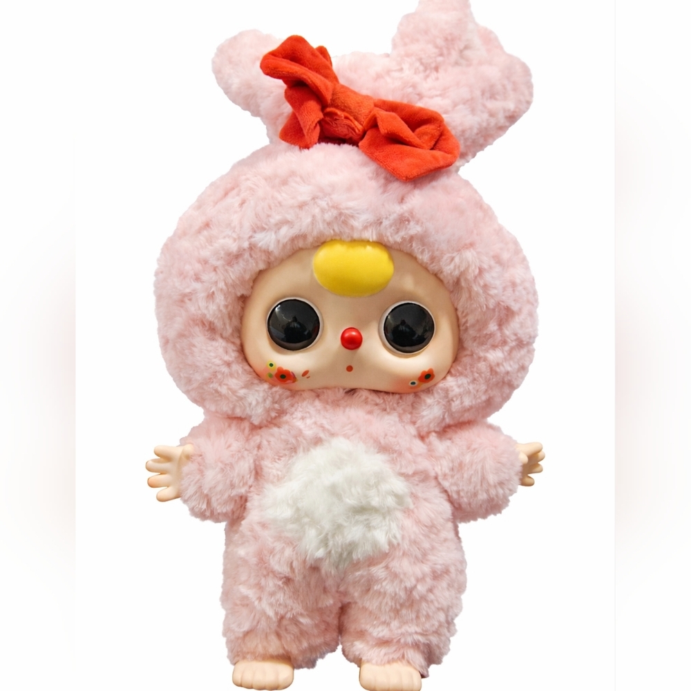 Baby Three-400% Big Baby Series‎ Plush NIB - Pink Bunny
